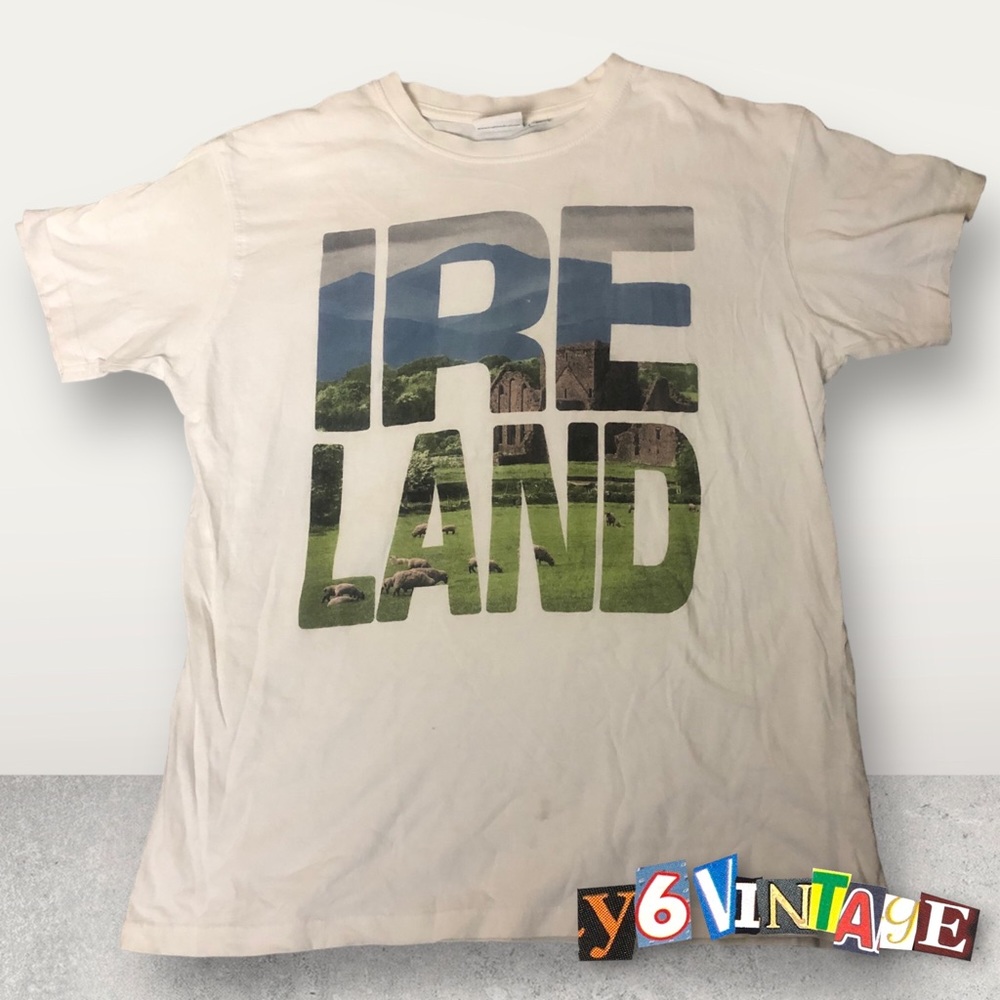 Medium White Ireland Tee Shirt
